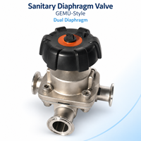 Vanne à diaphragme manuelle à 2 voies, haute température, OEM ODM 601 602 312 673
