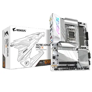 GIGABYTE X670E AORUS PRO X AM5 LGA 1718 AMD X670E EATX لوحة أم بضمان خمس سنوات DDR5 Quad M.2 PCIe 5.0 USB 3.2 Type-C