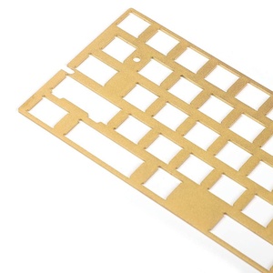 Teclado mecánico <span class=keywords><strong>Universal</strong></span> personalizado, placa de posicionamiento de chorro de arena de latón 60%, 60% - Product Image 5