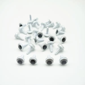 원형 플라스틱 구글리 및 움직이는 안전 눈, DIY 공예 인형 장난감용 와셔 포함 10mm-25mm - Product Image 2