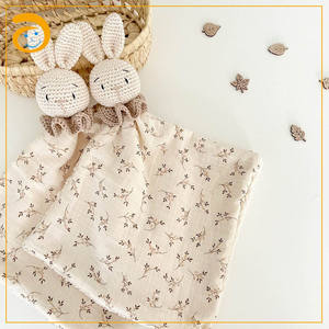 Bunny Head Eco-Friendly Wearable 400TC Modern Cotton <b>Blanket</b> Crochet <b>Muslin</b> Baby Custom Crochet Toy - Product Image 5