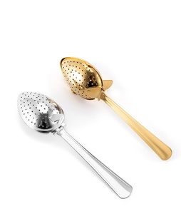 Infuseur à thé créatif en acier inoxydable 304 en forme d'oeuf Filtre à thé en vrac réutilisable de qualité alimentaire avec poignée - Product Image 3