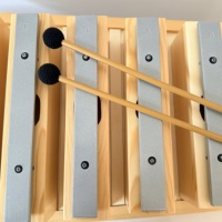 8 Note Aluminum Xylophone Orff Musical Instrument Metal Tone Bar Set with Mallets for Kids Music Education