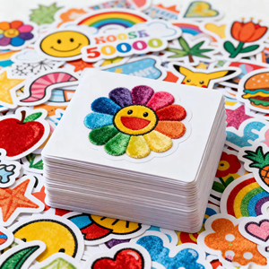 Pegatinas personalizadas con logo de bajo MOQ, troqueladas, impermeables, de vinilo adhesivo, con diseño de dibujos animados - Product Image 3