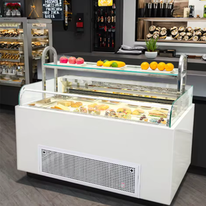 La serie <span class=keywords><strong>TOS</strong></span> di frigoriferi commerciali con porta in vetro sandwich e vetrine refrigerate per dolci è elegante e raffinata. - Product Image 1
