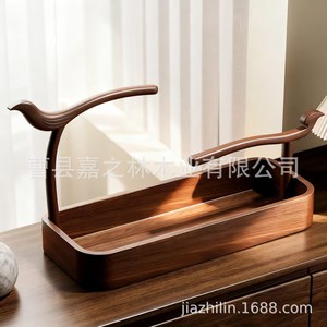 Estante de exhibición de joyería de madera de nogal, 29,5 cm x 15 cm x 27,5 cm, soporte de almacenamiento de escritorio multifuncional para pulseras y accesorios - Product Image 3