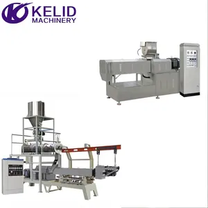 500kg Textured Soya Protein Chunks Pellets Machine Twins Screw Extruder