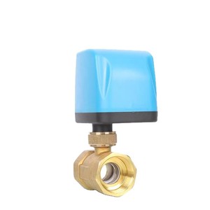 บอลวาล์วไฟฟ้า 220V 2 สาย สองทาง DN25 ตัววาล์วทองเหลือง วาล์วควบคุมน้ำ เกลียวใน - Product Image 5