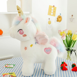 Peluche <span class=keywords><strong>Unicorno</strong></span> Super Morbido con Ali, Imbottito in Cotone PP, Regalo per Bambini - Product Image 2