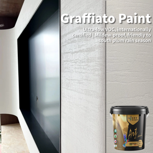 Peinture Gamazine Blue Kingfisher DIY, revêtement mural texturé effet pierre, finition intérieure et extérieure pour salon et façade - Product Image 6
