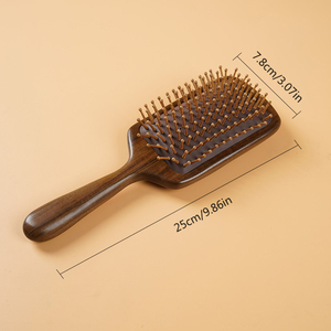 Sóng Gỗ Đàn hương Bàn Chải Mái Chèo Cho Da Đầu Massage Đệm Không Khí Bàn Chải Tóc Thấp Moq Tùy Chỉnh Biểu Tượng - Product Image 2