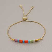 Go2boho Bracelets arc-en-ciel bijoux bohème coloré Pulsera japon Miyuki Tila perle bijoux amitié chaîne Bracelet pour les filles