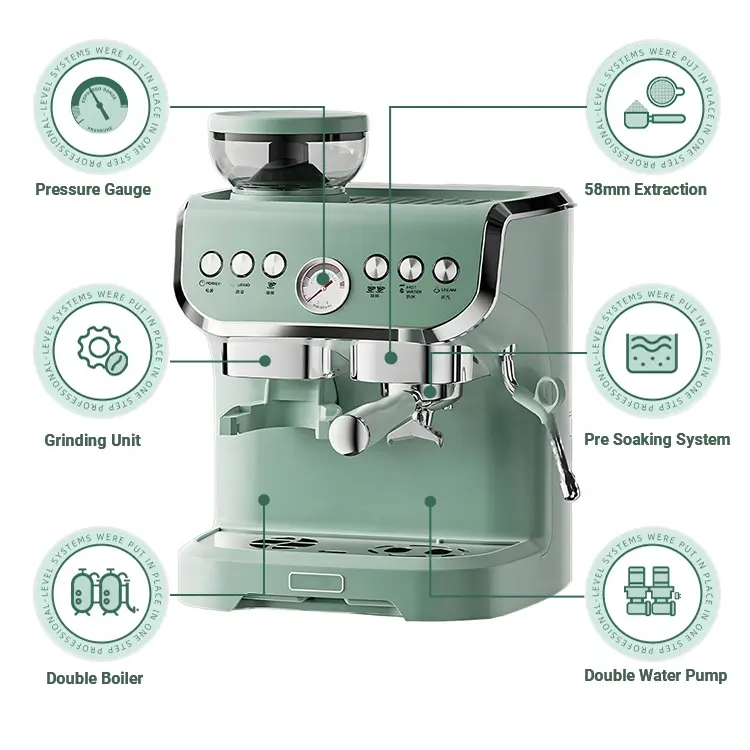 6.0L Professional Commercial Single Head Semi - Automatic Espresso Coffee Machine/Cappuccino Latte Coffee Maker