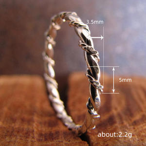 Bracelet en argent tibétain unisexe, bijoux en alliage, design torsadé, pour un usage quotidien - Product Image 4