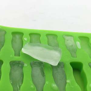 Moule à glaçons en silicone en forme de bouteille de cola à 16 cavités, écologique et non toxique - Product Image 1