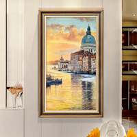 Peinture décorative de style américain sur toile huilée, de haute qualité, rectangulaire, contrôle acoustique, détection, murale pour hôtels