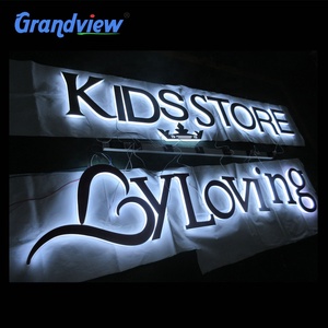 Letras Gigantes 3D de Acero Inoxidable con Iluminación LED para Tiendas y Oficinas, Letrero Electrónico - Product Image 1