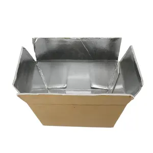 Caja con aislamiento térmico personalizada al por mayor caja aislada de espuma de aluminio EVA caja de distribución y envío de alimentos