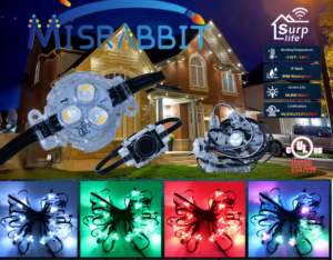 Misrabbit良い製品0.96W 12V 30MM防水UCS2904 RGBW恒久的な休日クリスマス屋外ライトピクセルLEDポイントライト - Product Image 5