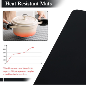 Tapis en silicone multifonctionnel personnalisé en usine, tapis de cuisson en silicone résistant à la chaleur, tapis en silicone pour comptoir de cuisine - Product Image 5