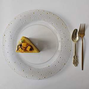 Vente en gros bon marché Plaques de présentation en <span class=keywords><strong>plastique</strong></span> réutilisables transparentes de 13 pouces pour décoration de mariage Offre Spéciale - Product Image 3