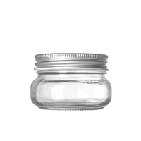 Bocaux en verre à large ouverture avec couvercle pour ranger le thé, les collations, la confiture, le miel, les épices