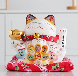 Pin Lớn Chỉ Cho 7 Inch Trung Quốc Món Quà Gốm Tài May Mắn Mèo <span class=keywords><strong>Maneki</strong></span> <span class=keywords><strong>Neko</strong></span> Cho Doanh Nghiệp Mở Công Ty Trang Trí Nội Thất - Product Image 6