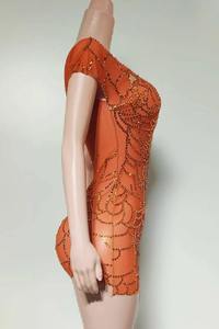 Vestido de Noche Sexy para Mujer con Pedrería Brillante, de un Solo Hombro, Ajustado, para Actuaciones en Escenario, Fiestas de Cumpleaños, Cantantes - Product Image 6