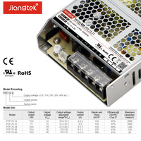 Alimentation électrique AC-DC JIANGTEK PFP-75-12 90-264VAC/120-370VDC 12V 6.3A 84% d'efficacité Protection contre les surcharges/courts-circuits pour CCTV