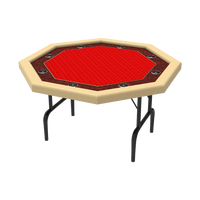 Table de poker ronde pliable moderne YH avec option Blackjack, design portable et écologique pour les jeux de casino