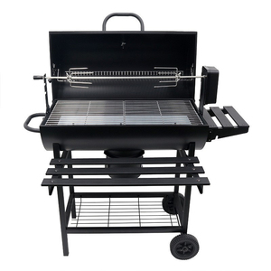 Modern Dış Mekan Partisi Elektrikli Izgara ve Döner Seti Kömürlü Barbeküler Çelik Varil Barbekü Izgarası Tavuk Döndürme Özelliğiyle - Product Image 1