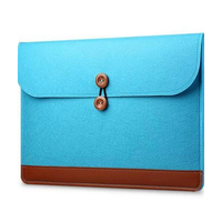 Sac d'ordinateur portable en feutre personnalisé avec logo, étui pour ordinateur portable, pochette en feutre pour ordinateur portable avec porte-accessoires