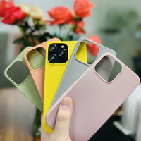 Coque de protection de téléphone portable antichute en TPU souple de couleur personnalisée de luxe pour iPhone 11 12 13 14 15 16 Pro Max Plus