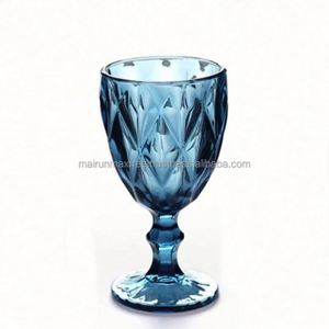 Vente en gros de gobelets à vin en cristal transparent personnalisés rose et bleu pour la rentrée scolaire, double paroi, 320 ml/350 ml, style américain classique - Product Image 3