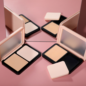 Polvo <span class=keywords><strong>compacto</strong></span> vegano personalizado, base de <span class=keywords><strong>maquillaje</strong></span> de 11 colores, polvo de prensa mate de cobertura completa de larga duración para <span class=keywords><strong>piel</strong></span> oscura - Product Image 6