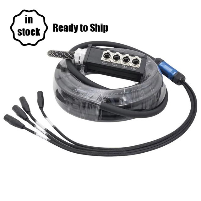 SND108 Yinyu 4-Channel RJ45 CAT6 Snake Cable for Digital Audio and DMX Connectivity in LED Screens and XLR Systems