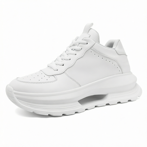 Zapatillas Deportivas Minimalistas de Otoño para Hombre y Mujer, para Correr, Caminar, Trotar, de Microfibra y Cuero, para Exteriores, que Aumentan la Estatura - Product Image 1