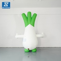 Modèle de ciboule gonflable personnalisé, plante végétale gonflable géante pour la publicité et la décoration d'événements en plein air
