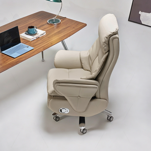 Fauteuil inclinable et pivotant en cuir pour salon, idéal pour petits appartements - Modèle C&S001 Hig - Product Image 4