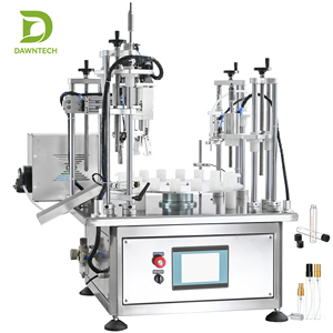 Machine de remplissage et de bouchage automatique à pompe péristaltique rotative pour flacons de parfum, d'huiles essentielles et de cosmétiques, avec bouchonneuse à vis pour laboratoire - Product Image 3