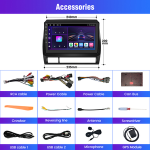 Junsun-CarPlay inalámbrico V1 CA para Toyota TACOMA/HILUX 2005-2013, unidad principal multimedia con <span class=keywords><strong>Android</strong></span>, navegación GPS para coche - Product Image 6