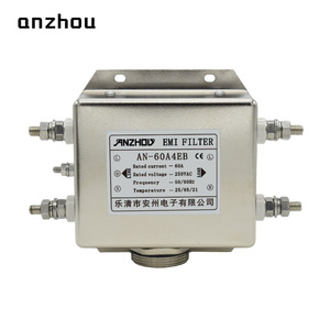 Filtro EMI Anzhou AN-60A4EB 60A 250VAC, Módulo de Filtro de Línea de Alimentación Monofásico - Product Image 1
