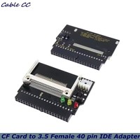 Nueva Tarjeta Adaptadora Compact Flash CF a IDE de 3.5 Pulgadas, Negra, 40 Pines, Convertible, Adaptador CF a IDE