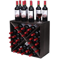 Meilleures ventes : Meuble à vin cube rétro en bois, empilable, pour comptoir