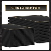 Couverture de diplôme en carton personnalisée avec logo OEM, porte-certificats d'honneur de graduation durable avec ornement en relief doré