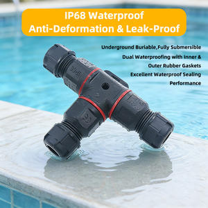 Connecteur de câble étanche pour extérieur, 2, 3, 4 ou 5 broches, 16A, IP68, type T, 3 voies, avec <span class=keywords><strong>borne</strong></span> à sertir - Product Image 3