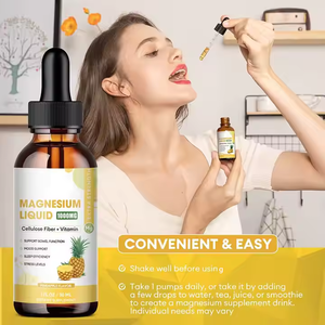 OEM Alta Qualidade Magnésio Líquido Gotas Vegan Magnésio Gotas com Bromelina Vitaminas Para Calma Reduzir o Estresse - Product Image 3