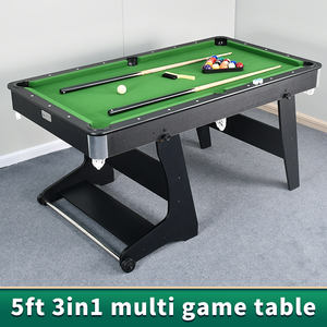 Mesa de <span class=keywords><strong>Billar</strong></span> de Tela Verde de <span class=keywords><strong>5</strong></span> <span class=keywords><strong>Pies</strong></span> con Patas de Madera Sólida, Rieles de Goma, Bolsillos de Cuero y Plástico, y Retorno de Bolas - ¡Venta Caliente! - Product Image 6