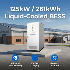 Industrial BESS 125kW 261kWh Liquid Cooling DC 832V High Voltage LiFePO4 on Grid <b>Energy</b> <b>Storage</b> <b>System</b> - Product Image 4