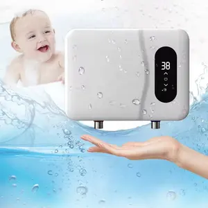 ANTO Aquecedor de água doméstico sem tanque de elemento de aquecimento elétrico de parede 3,5kw 5,5kw